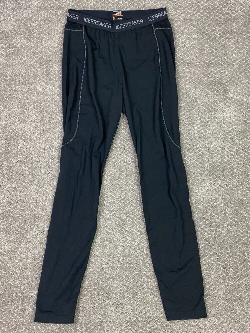 Icebreaker BodyfitZone 200 Merino Wool Leggings Pants Base Layer Womens Medium